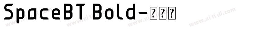 SpaceBT Bold字体转换